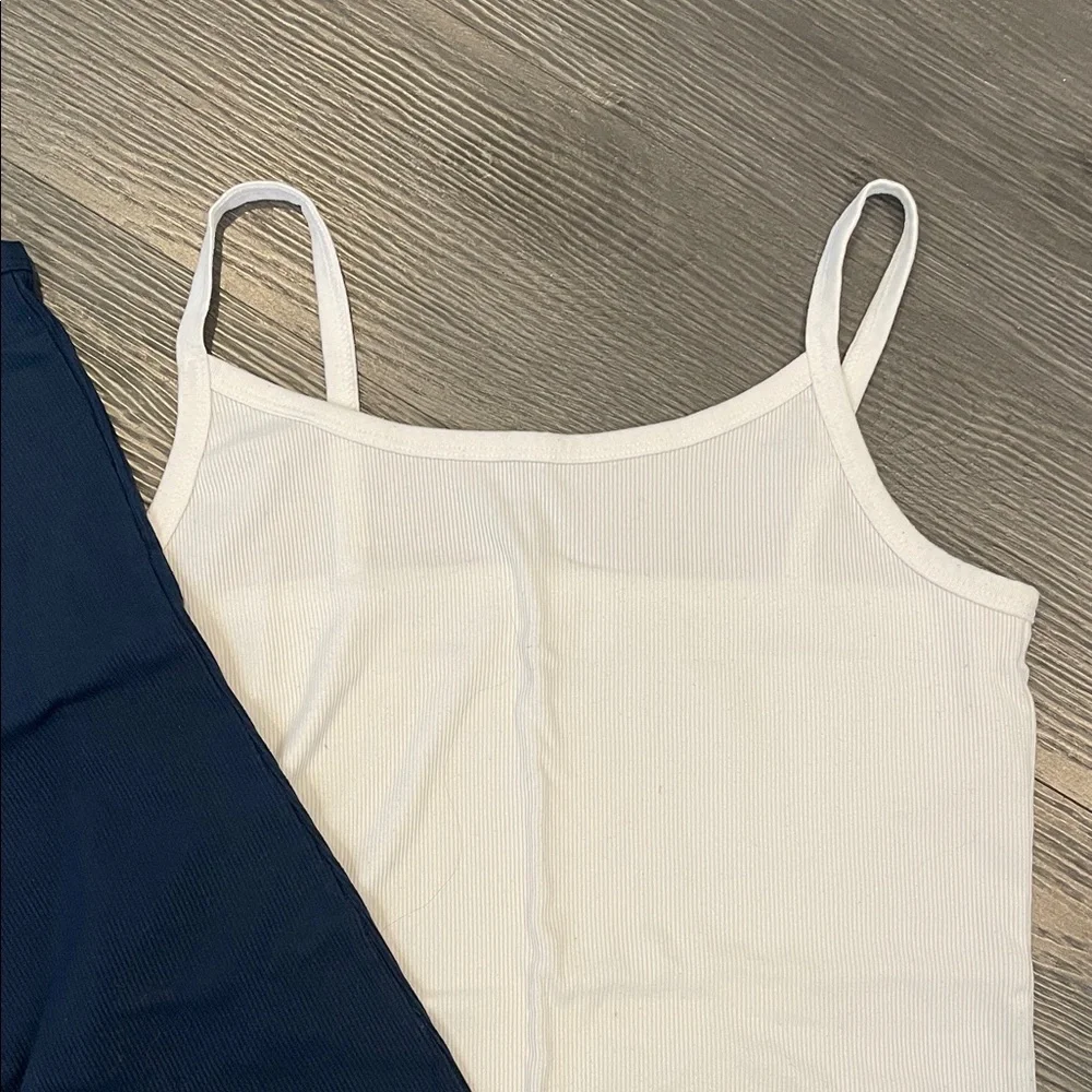3 Women tank tops - Black, Blue, and White Camisole Tops XL - Picture 4 of 7